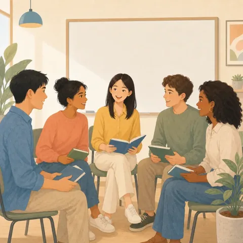 A friendly illustration showing everybody