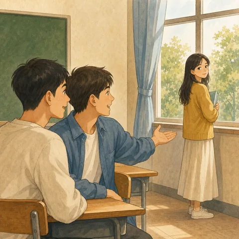 A friendly illustration showing she