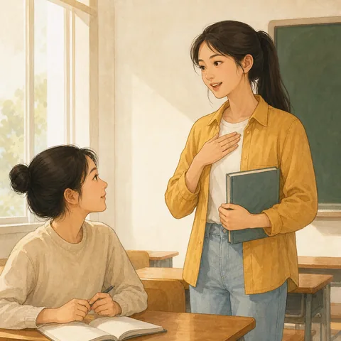 A friendly illustration showing to be