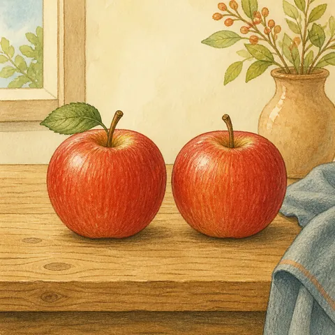 A friendly illustration showing two (before a measure word)