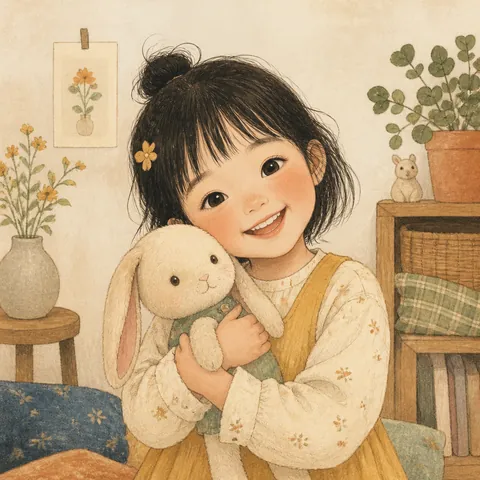 A friendly illustration showing younger sister