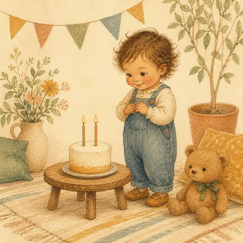 A friendly illustration showing years old