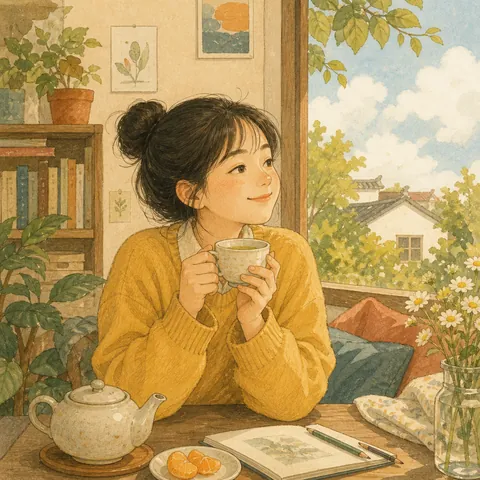 A friendly illustration showing today