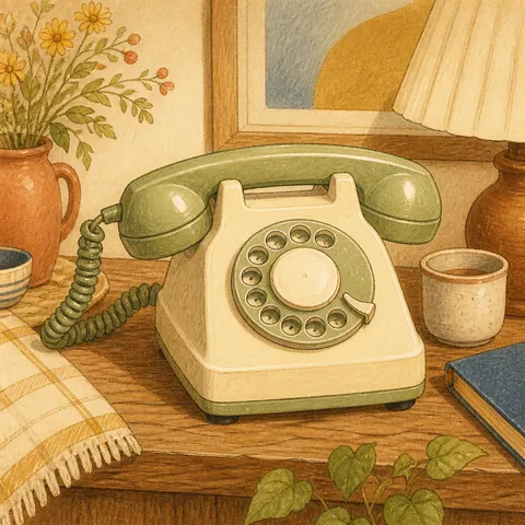 A friendly illustration showing telephone