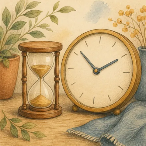 A friendly illustration showing minute