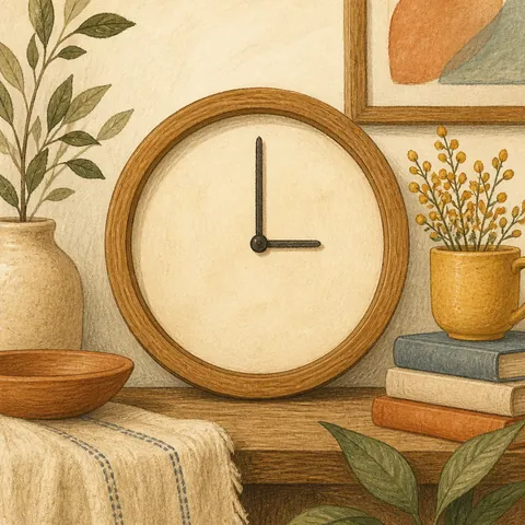 A friendly illustration showing o'clock