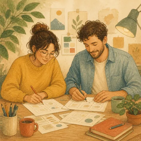 A friendly illustration showing also