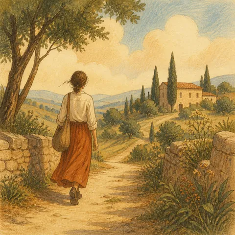 A friendly illustration showing to go