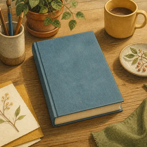A friendly illustration showing book