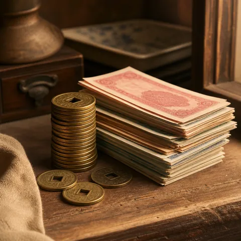 A friendly illustration showing money