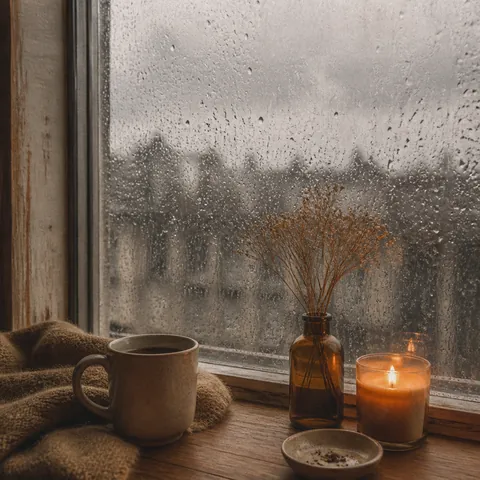 A friendly illustration showing rain