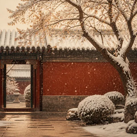A friendly illustration showing snow