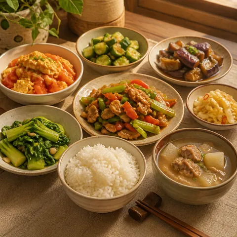A friendly illustration showing meal