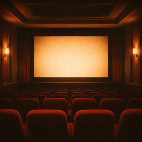 A friendly illustration showing cinema