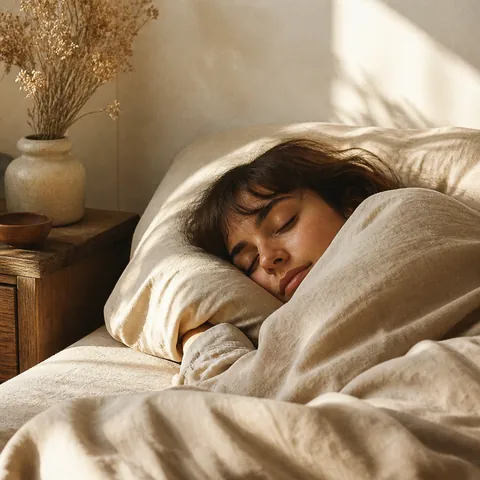 A friendly illustration showing to sleep