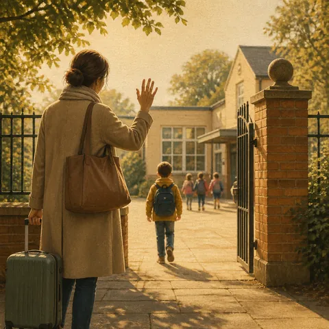 A friendly illustration showing to arrive
