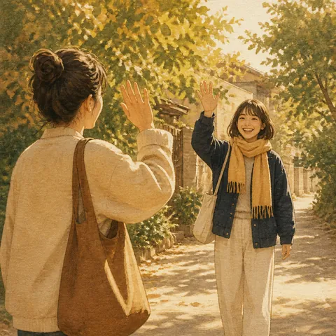 A friendly illustration showing to see