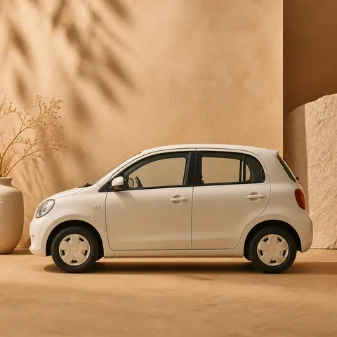 A friendly illustration showing vehicle