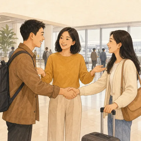 A friendly illustration showing to introduce