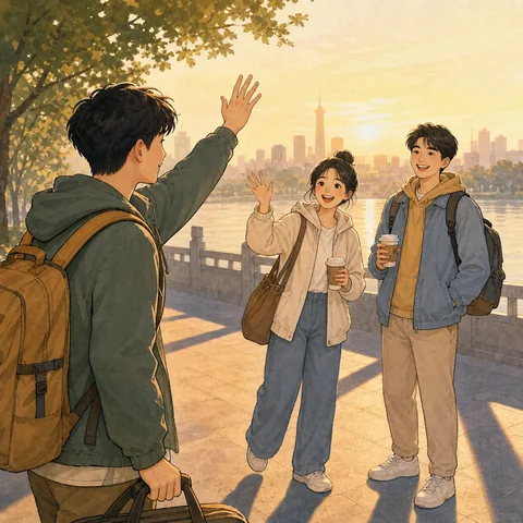 A friendly illustration showing early
