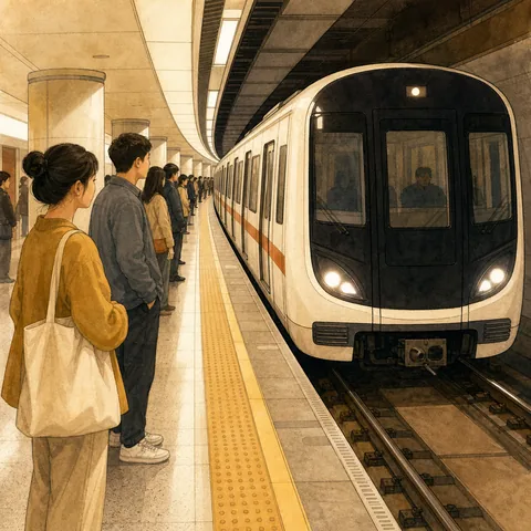 A friendly illustration showing subway