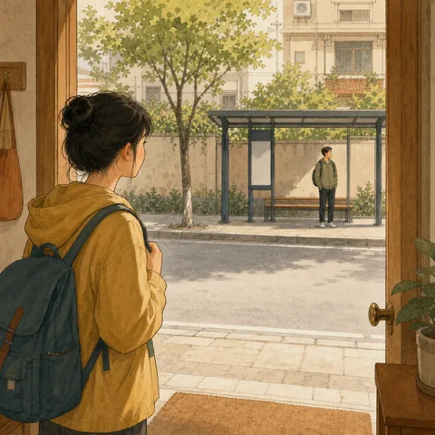 A friendly illustration showing near