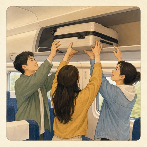 A friendly illustration showing together