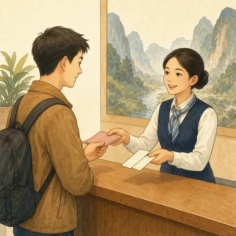 A friendly illustration showing to buy