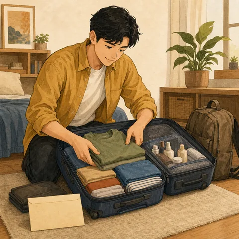 A friendly illustration showing to prepare