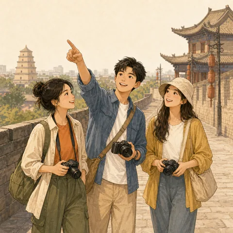 A friendly illustration showing to travel