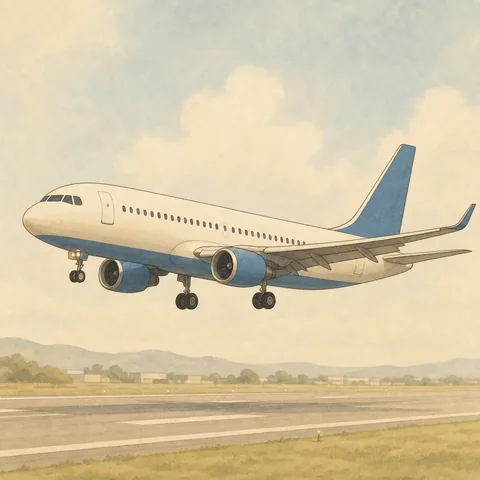 A friendly illustration showing airplane