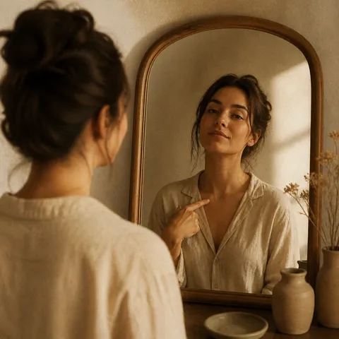 A friendly illustration showing oneself