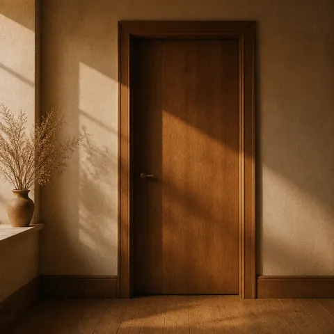 A friendly illustration showing door