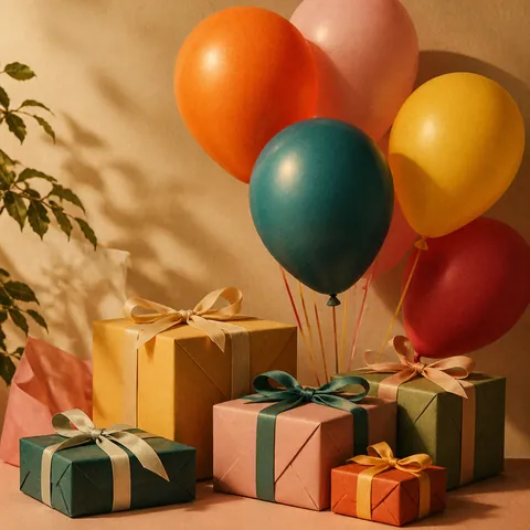 A friendly illustration showing birthday
