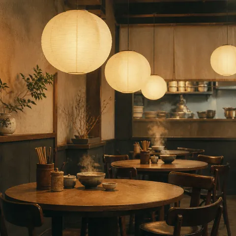 A friendly illustration showing restaurant