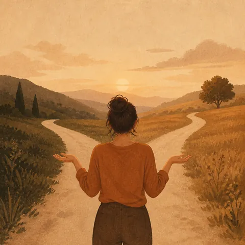 A friendly illustration showing maybe