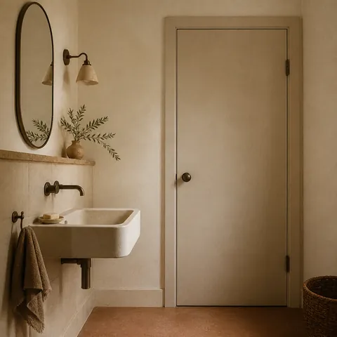 A friendly illustration showing restroom