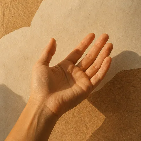A friendly illustration showing hand