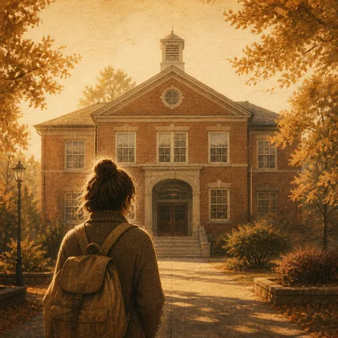 A friendly illustration showing in front
