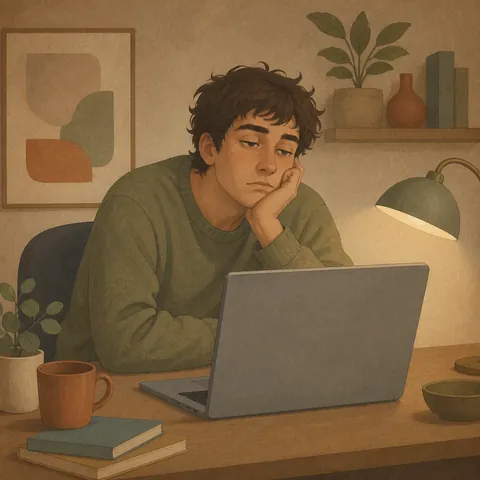 A friendly illustration showing boring