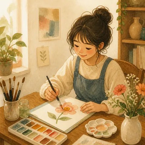 A friendly illustration showing hobby