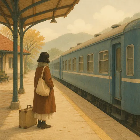 A friendly illustration showing station