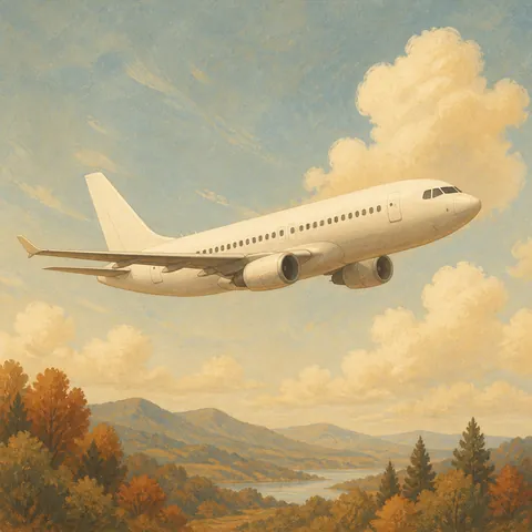 A friendly illustration showing to fly