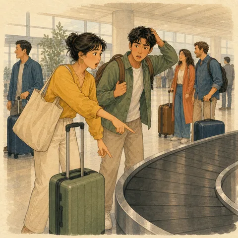 A friendly illustration showing to be missing