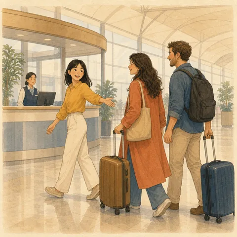 A friendly illustration showing to take