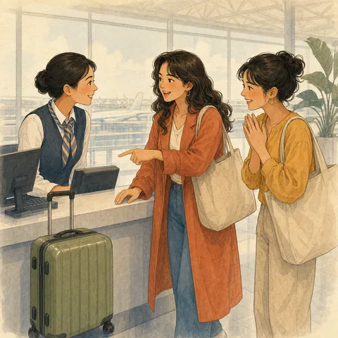 A friendly illustration showing to help