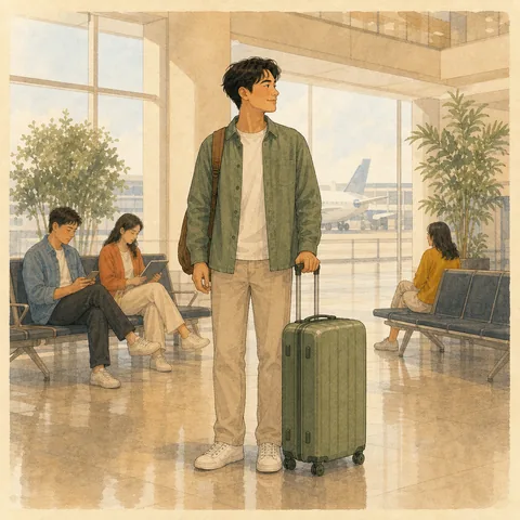 A friendly illustration showing to stand