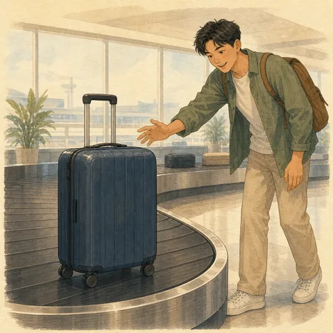 A friendly illustration showing case