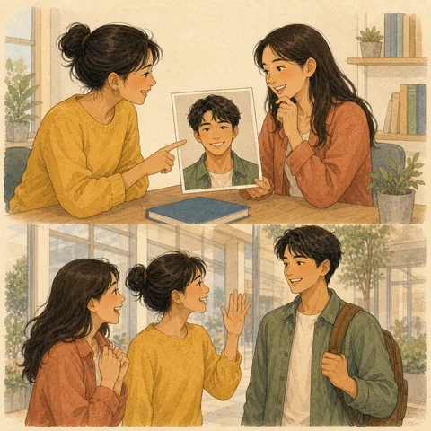 A friendly illustration showing to grow