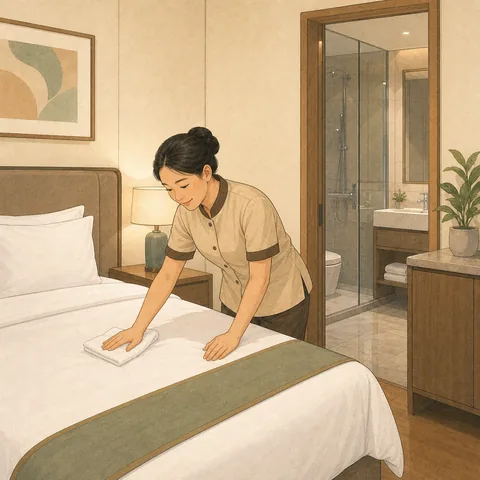 A friendly illustration showing clean